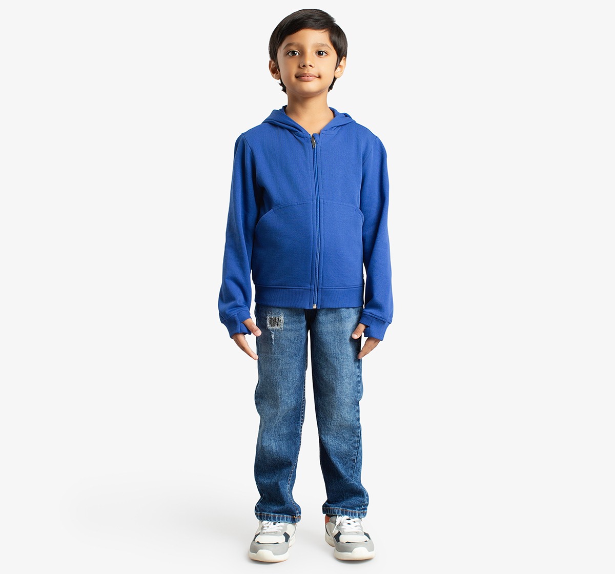 Boys Back Printed Hooded Jacket