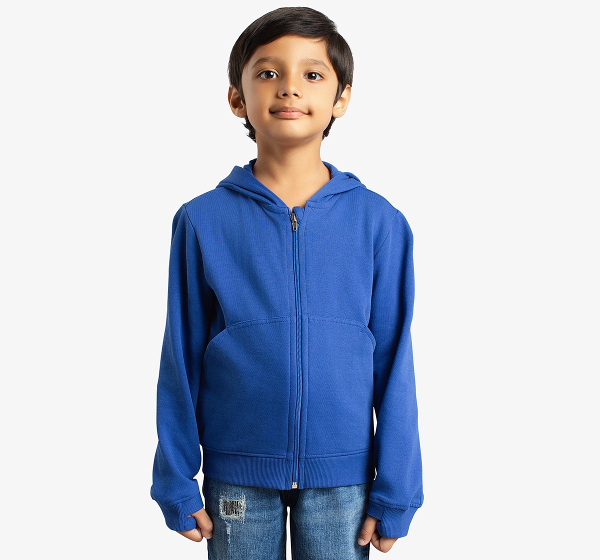 Boys Back Printed Hooded Jacket