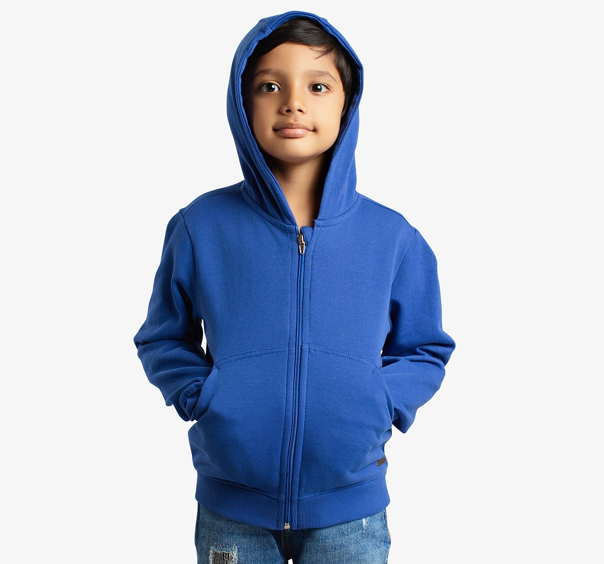 Boys Back Printed Hooded Jacket