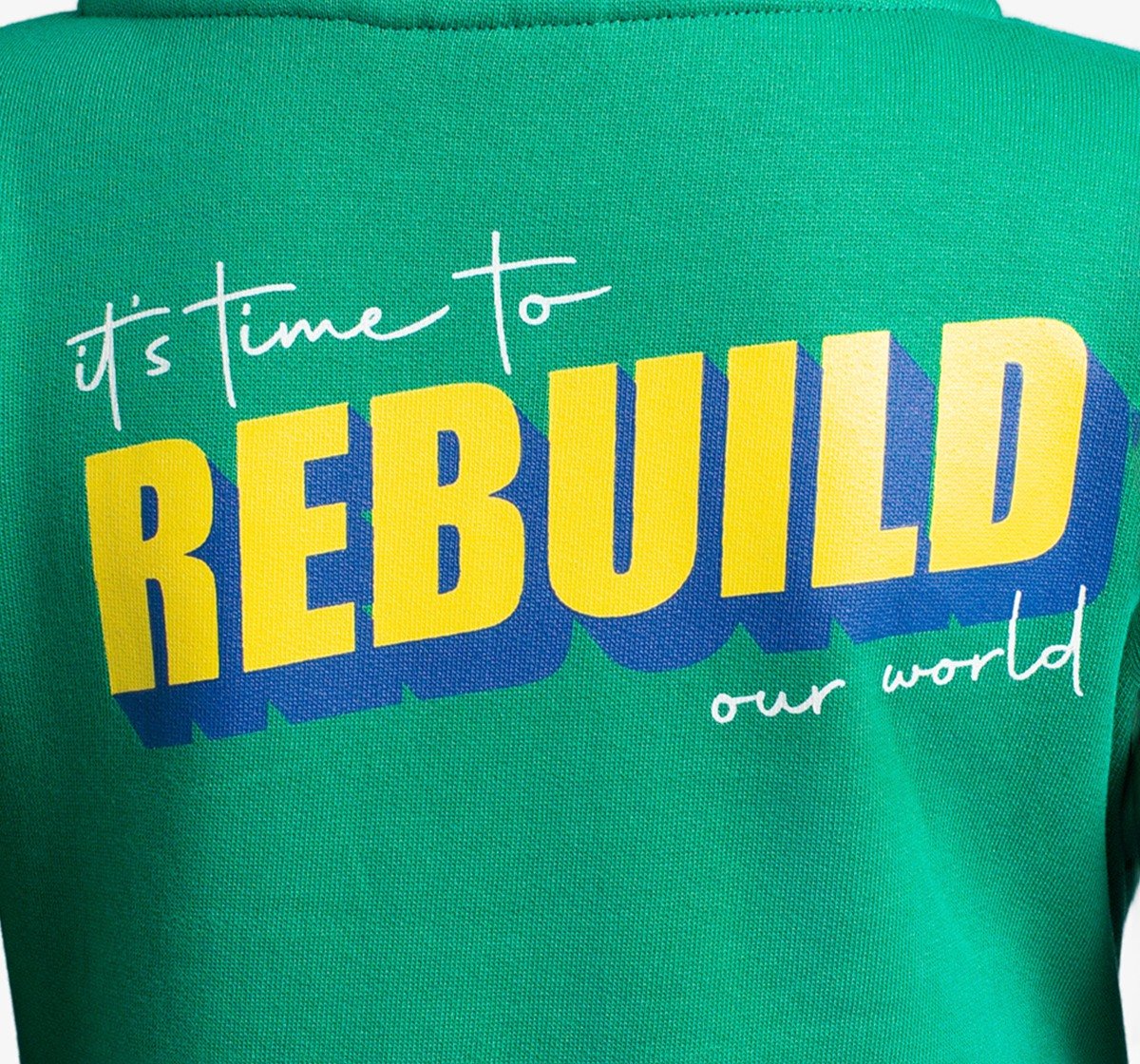 Ed-A-Mamma Boys Knit Printed Hooded Jacket - Green