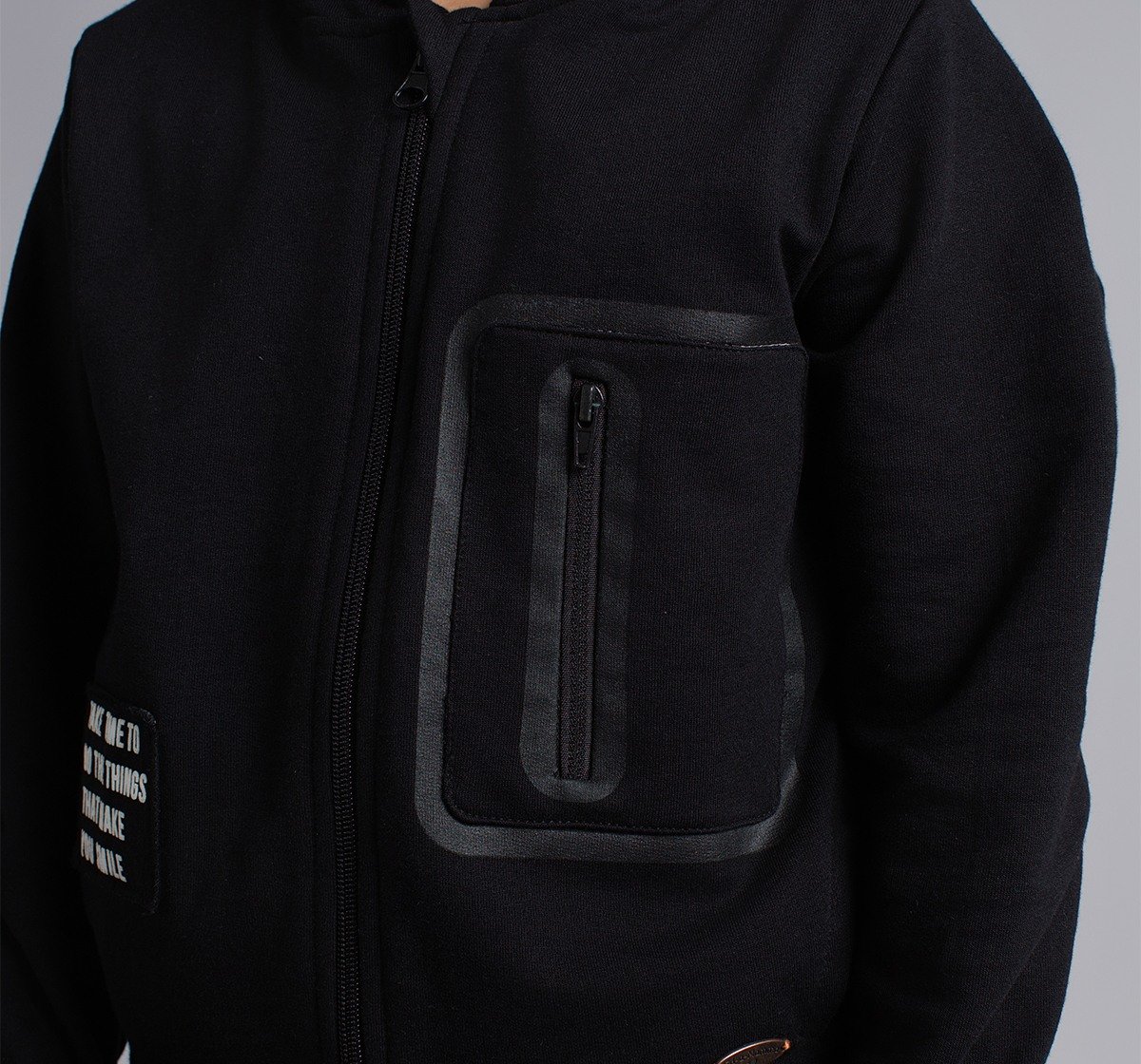 Boys Printed Knit Hooded Jacket