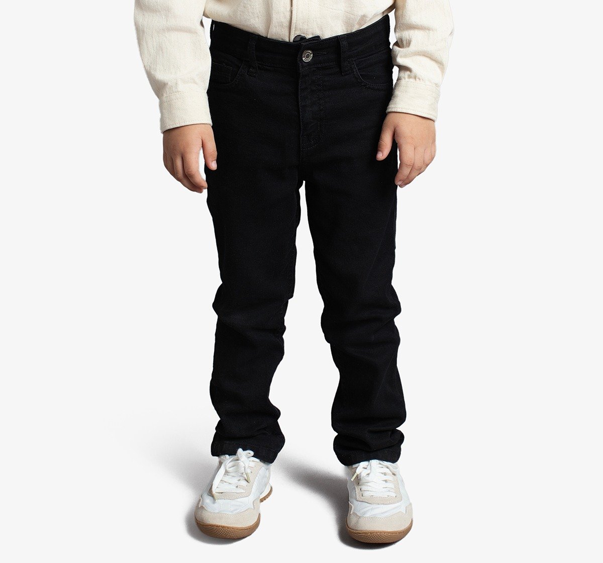 Ed-A-Mamma Boys Washed Straight Fit Denim - Black