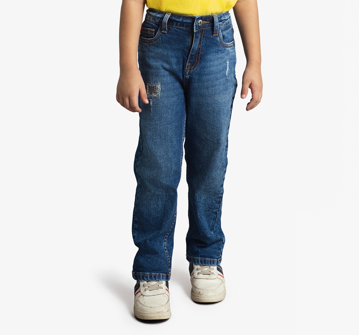 Boys  Indigo Denim With Ripping