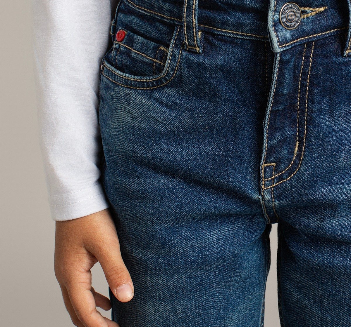 Boys  Indigo Denim With Ripping