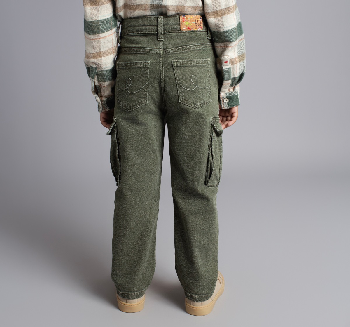 Boys Cargo Styled Colored Denim