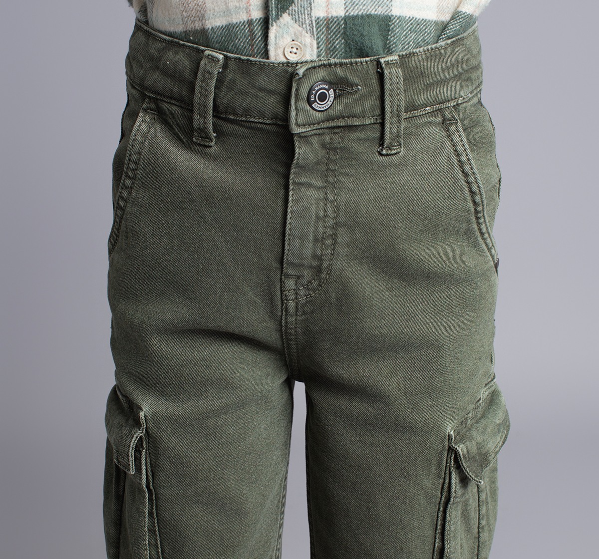 Boys Cargo Styled Colored Denim