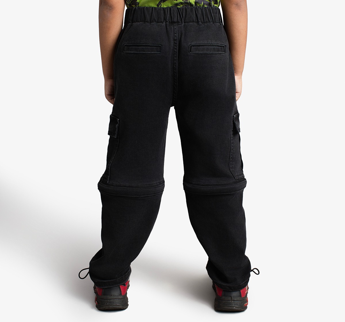 Ed-A-Mamma Boys Cargo Style Denim Jeans - Black