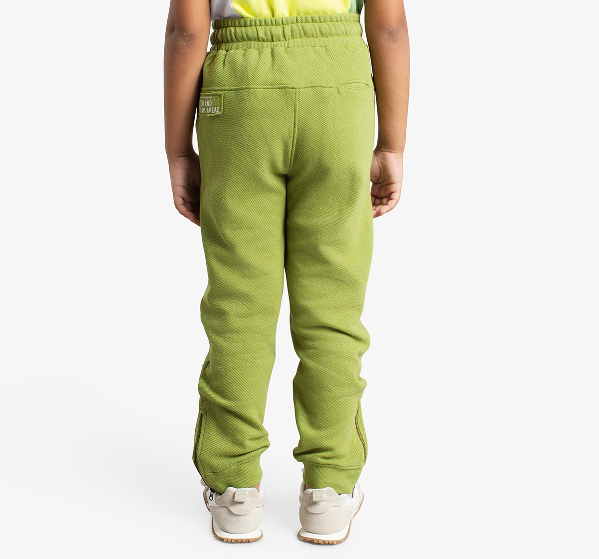 Ed-A-Mamma Boys Back Printed Applique Jogger - Olive