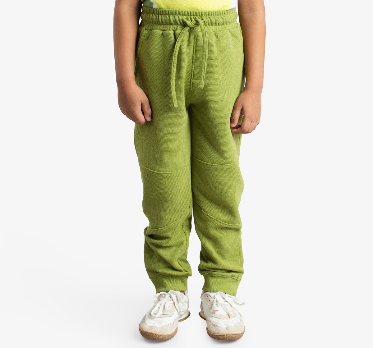 Ed-A-Mamma Boys Back Printed Applique Jogger - Olive
