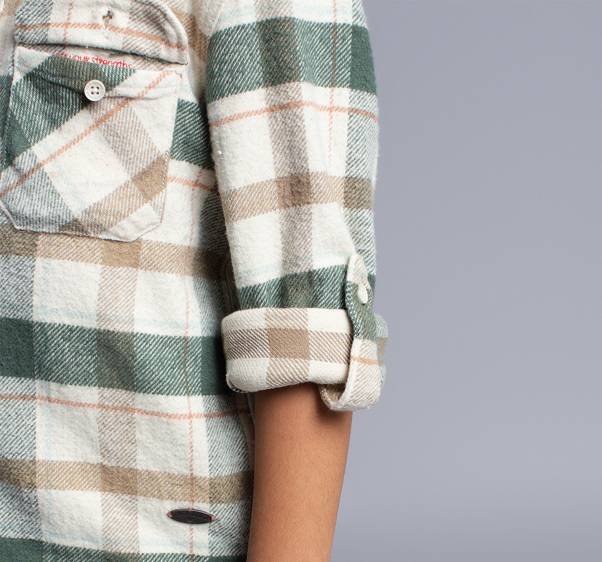 Ed-A-Mamma Boys Full Sleeves Checks Shirt - Green