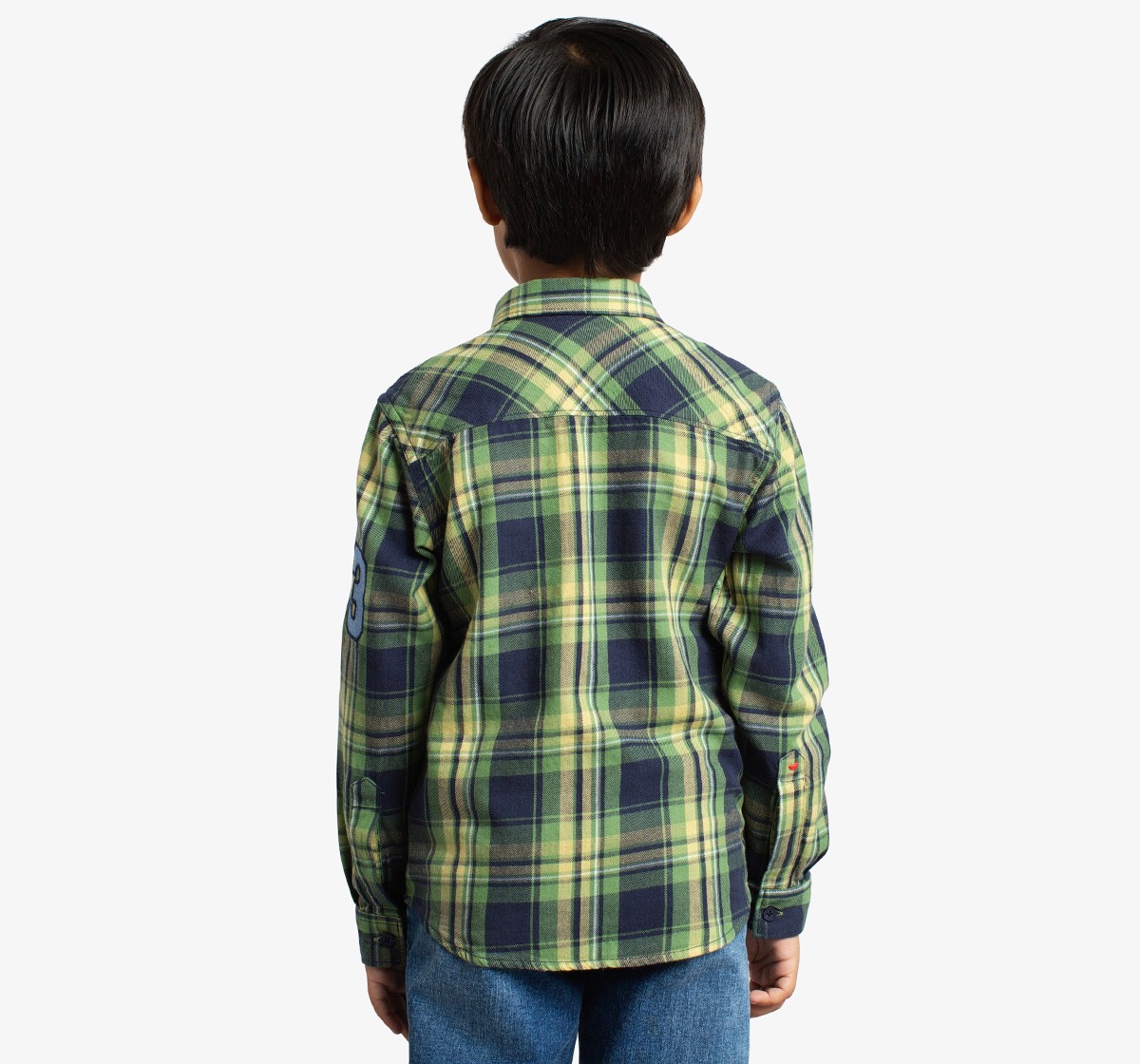 Boys Full Sleeves Checked Shirt