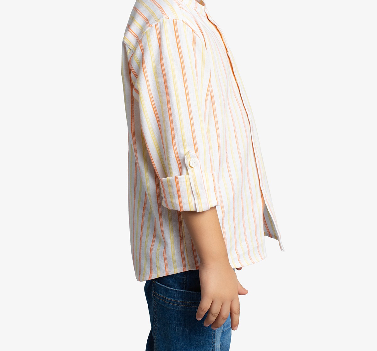 Boys Full Sleeves Striped Shirt