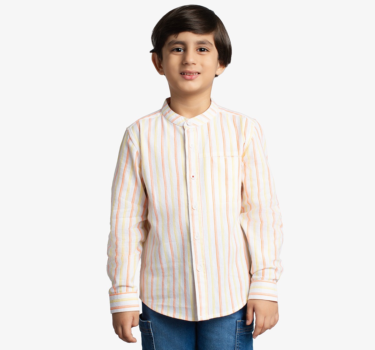 Boys Full Sleeves Striped Shirt