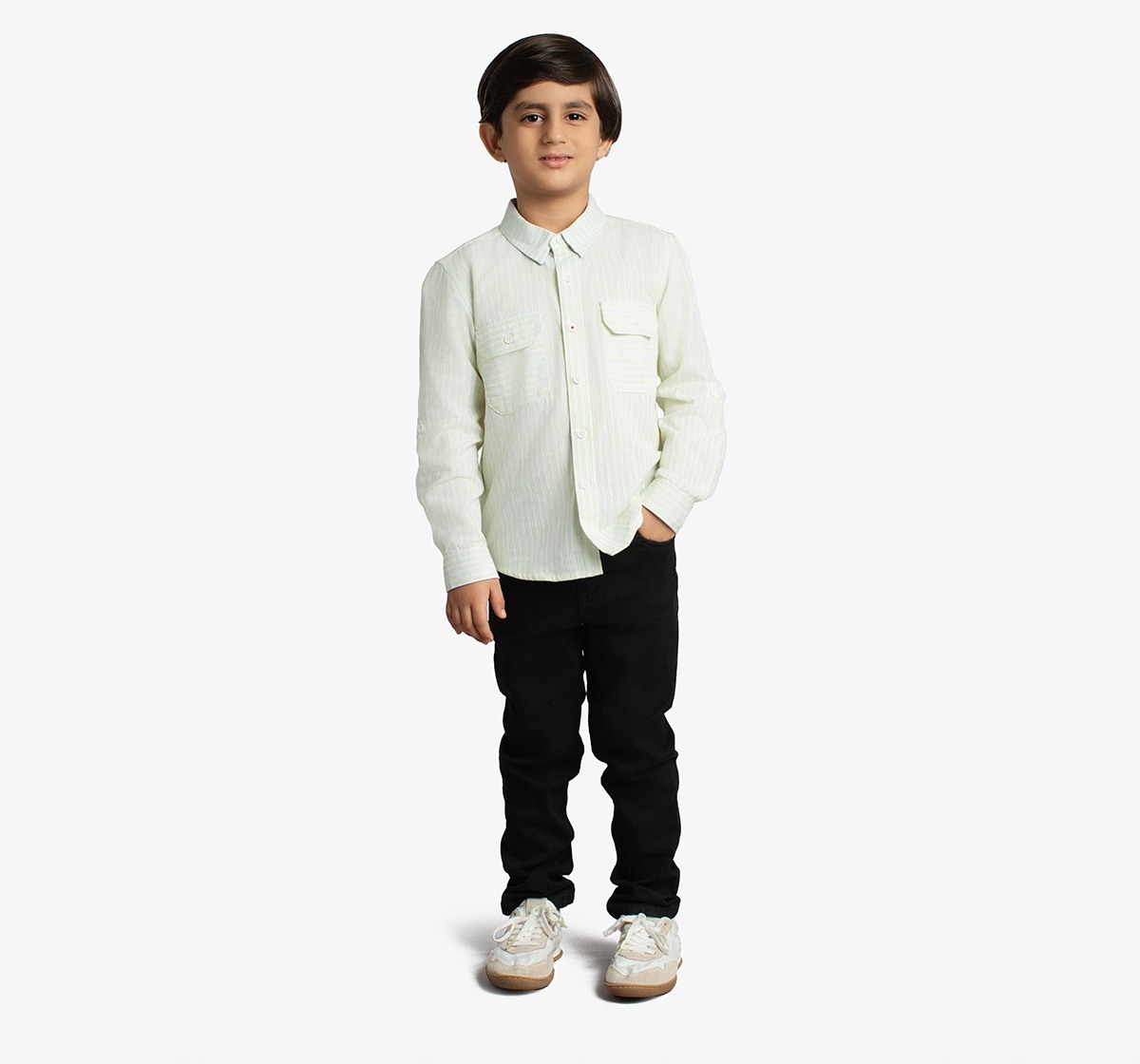 Boys Full Sleeves Checked Shirt