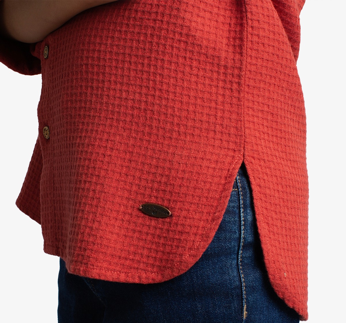 Boys Waffle Full Sleeves Shirt