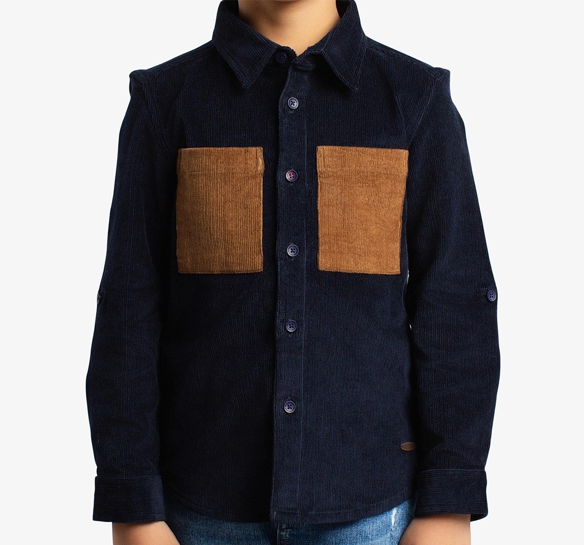 Boys Corduroy Full Sleeves Shirt