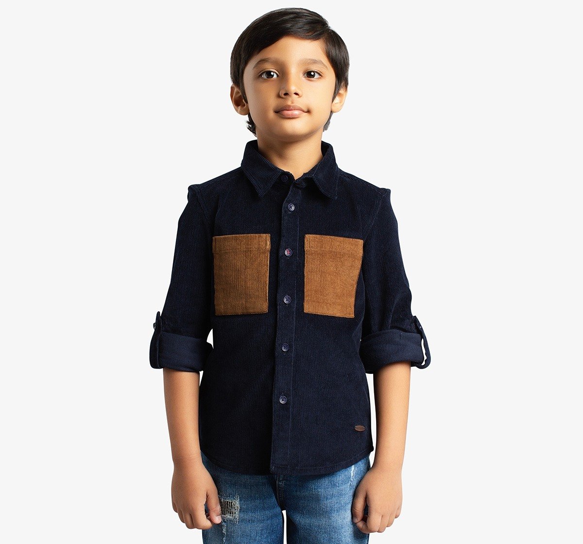 Boys Corduroy Full Sleeves Shirt