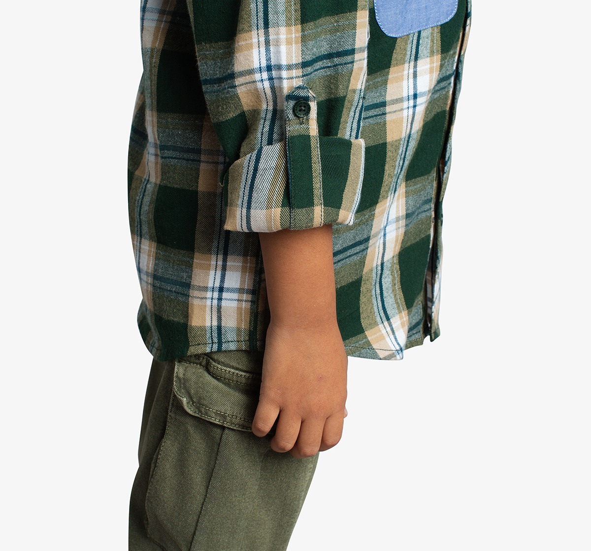 Boys Checked Shirt With Applique