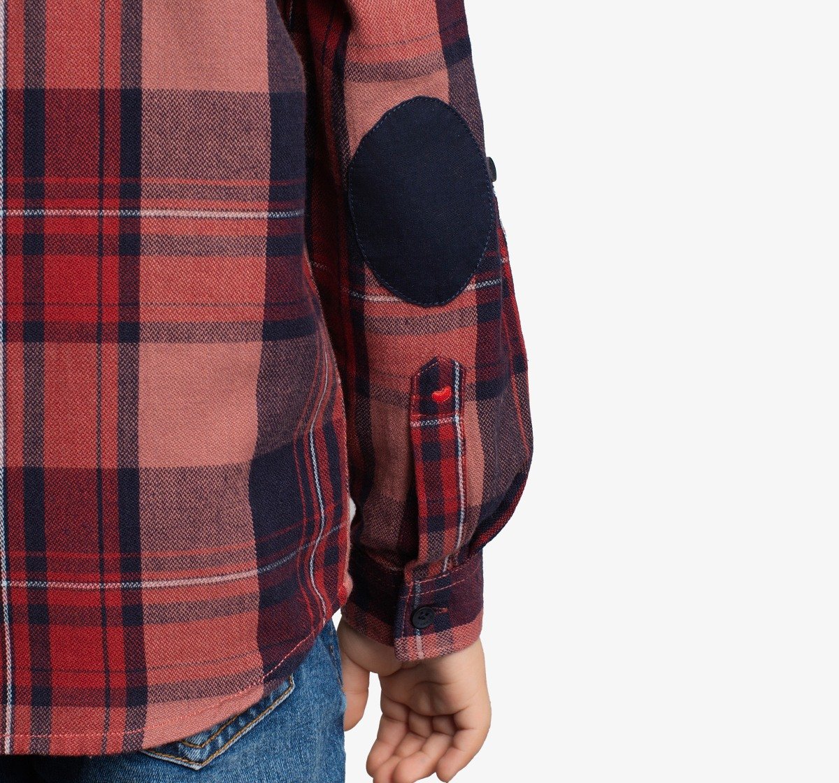 Boys Checked Shirt With Embroidery