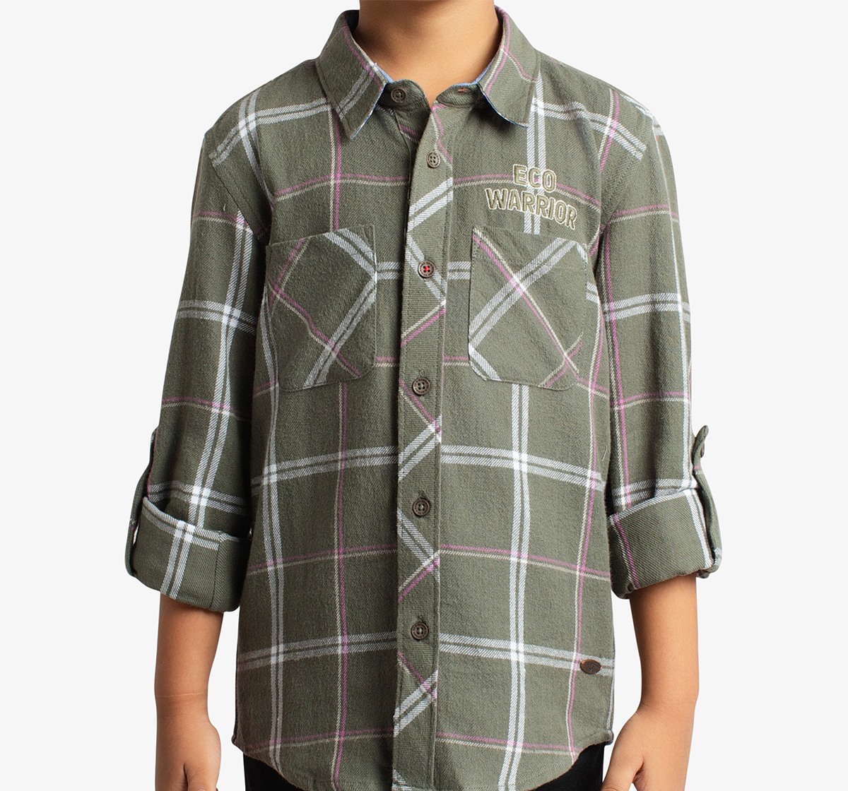 Boys Full Sleeves Checked Shirt