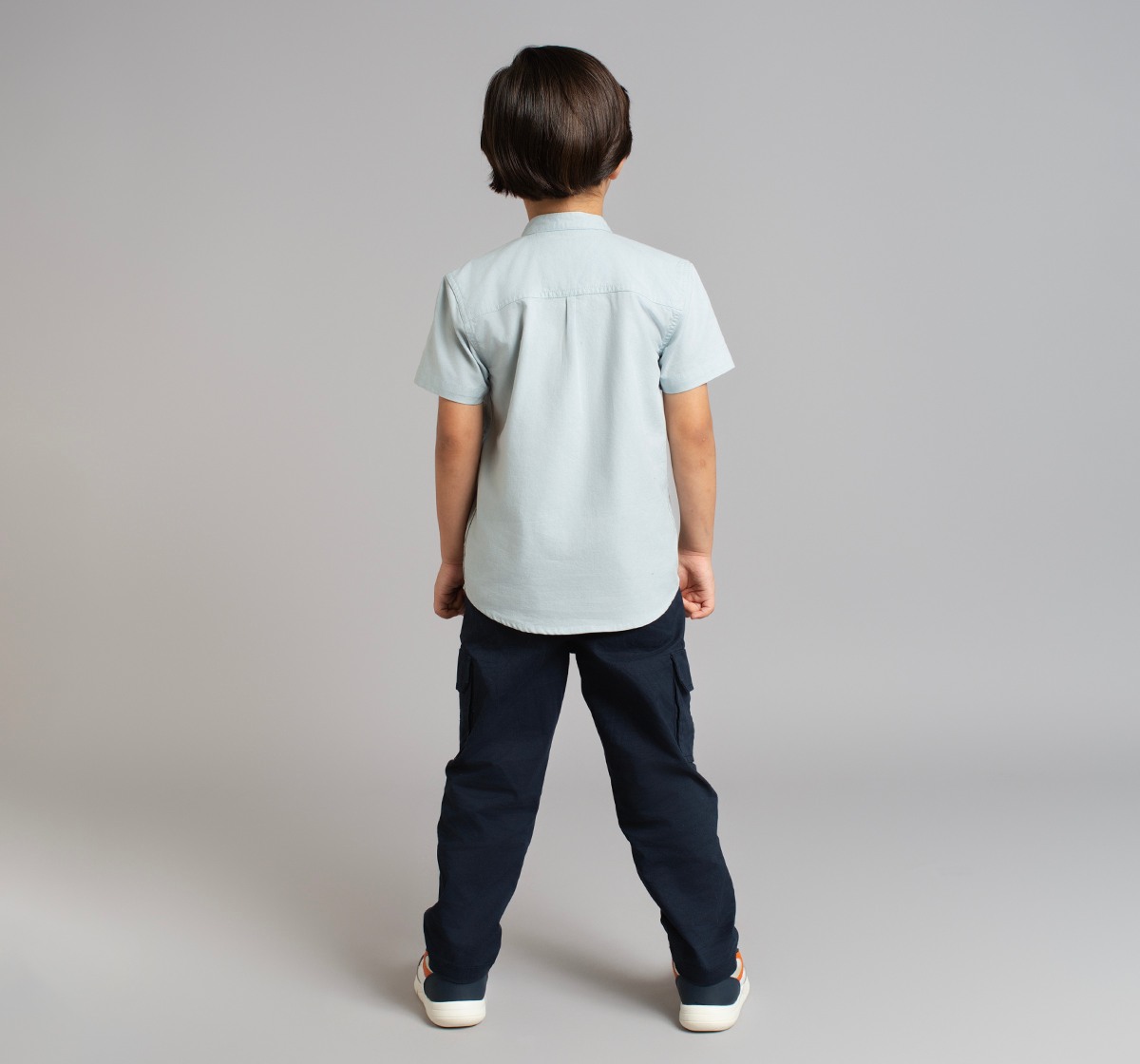 Boys Welt Pocket Half Sleeves Shirt