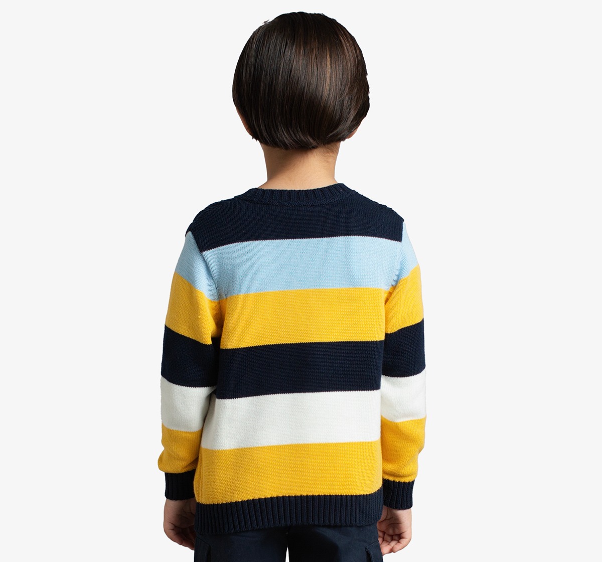 Boys Cable Knit Sweater With Muffler