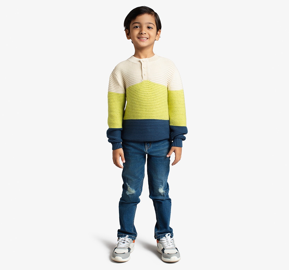 Boys Colorblock Sweater