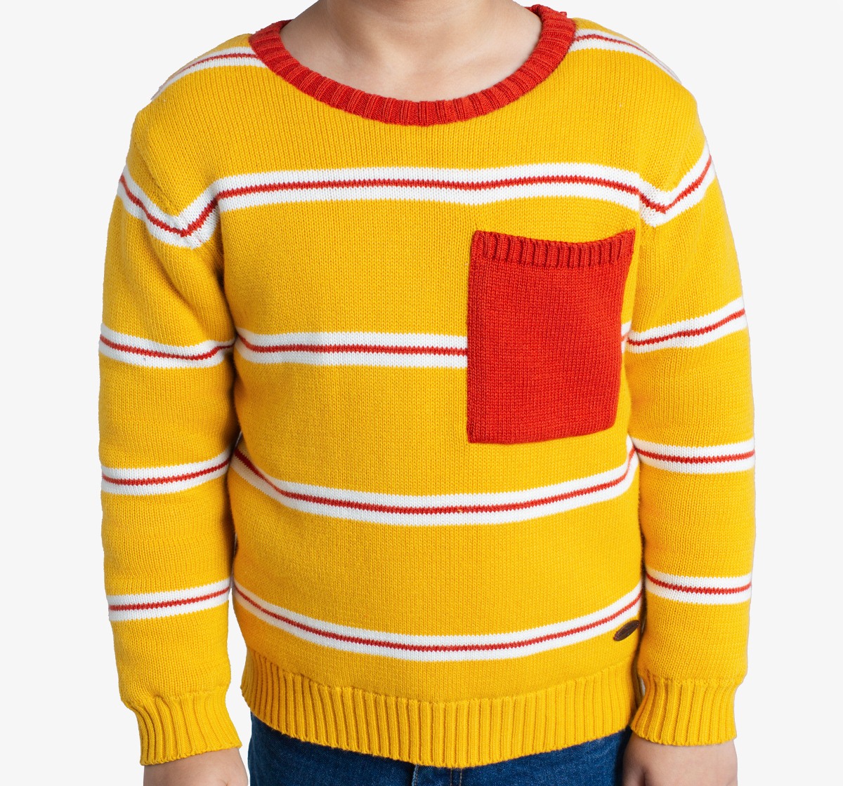 Boys Striper Sweatshirt With Binnie