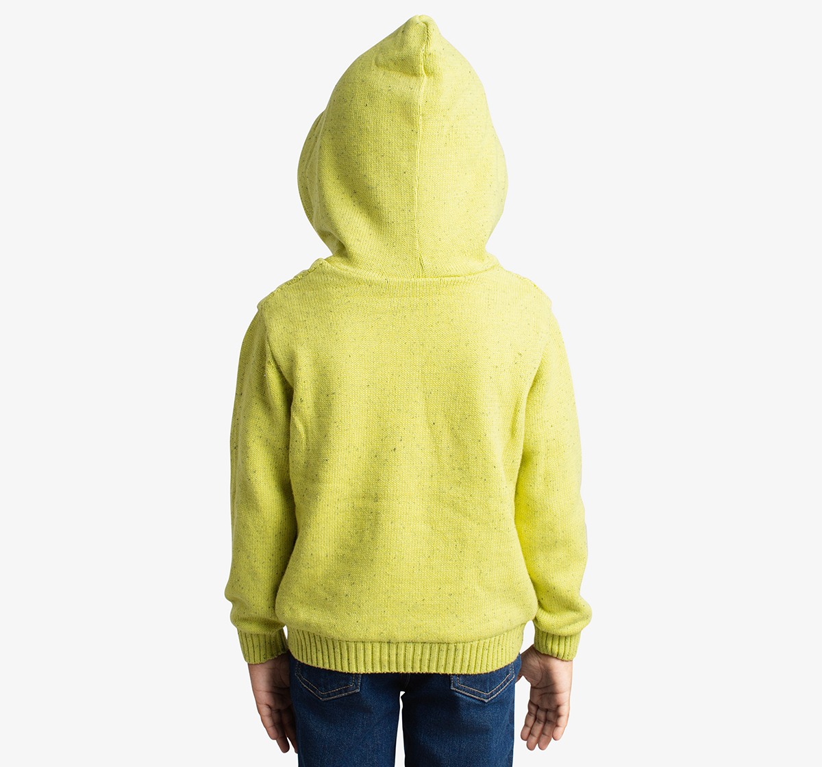 Boys Cable Knit Sweater With Hoodie