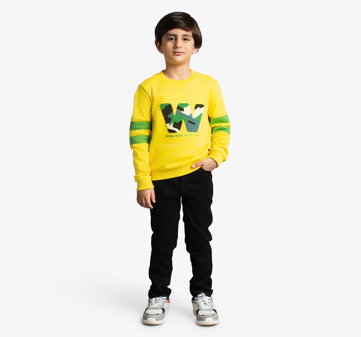 Boys Terry Embroidered Sweatshirt
