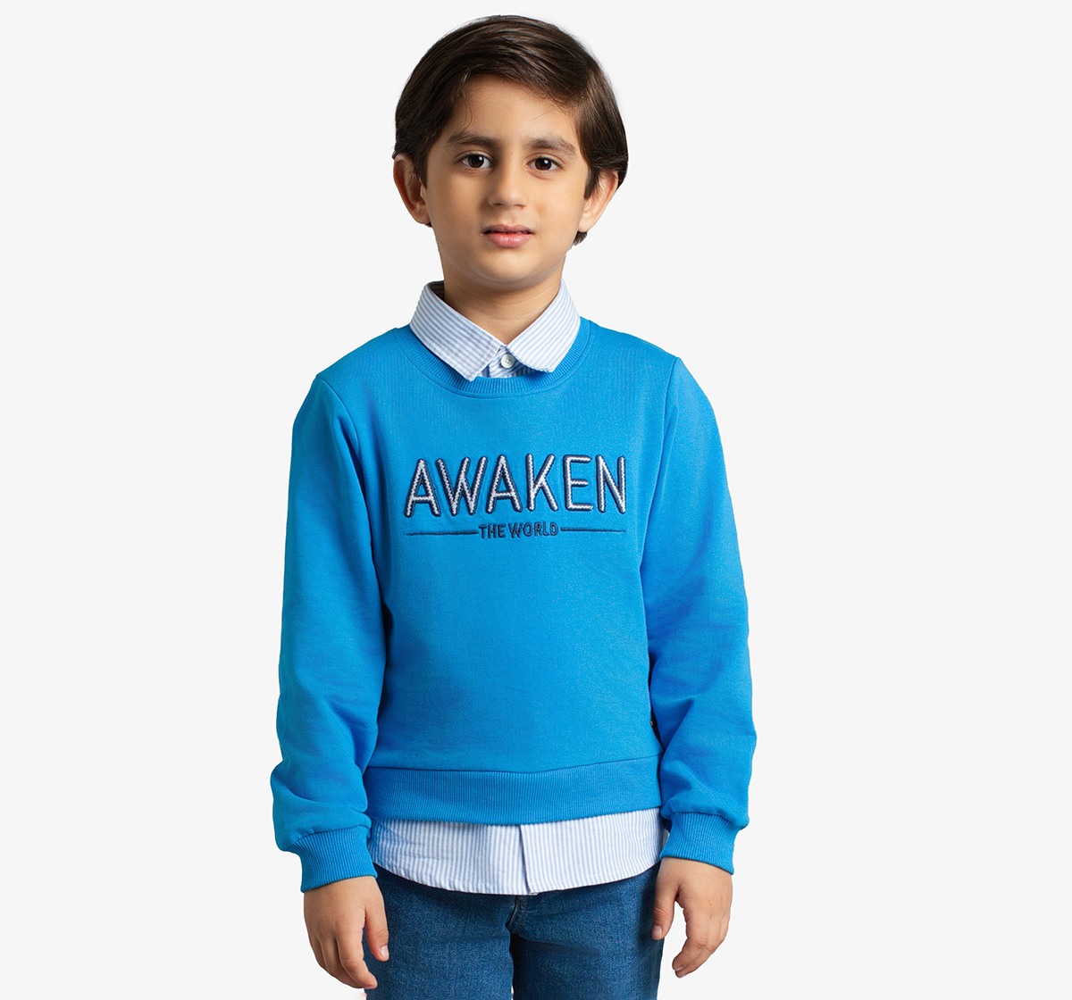 Boys Sweatshirt With Collar