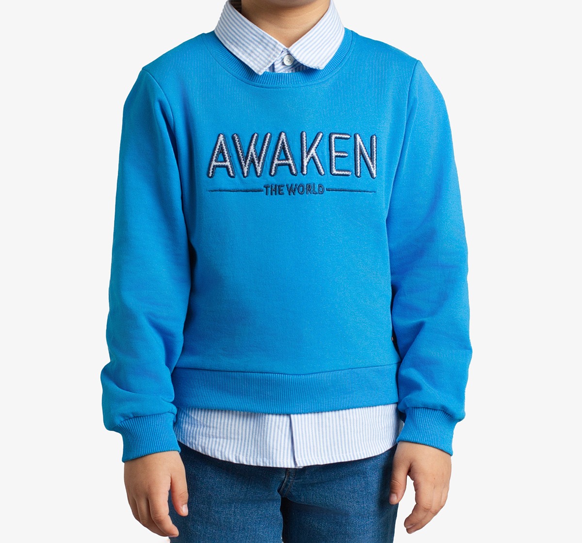 Boys Sweatshirt With Collar