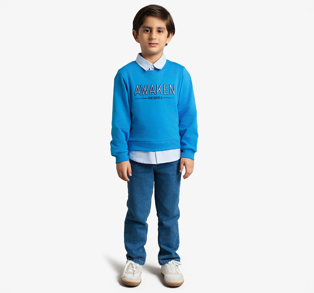 Boys Sweatshirt With Collar