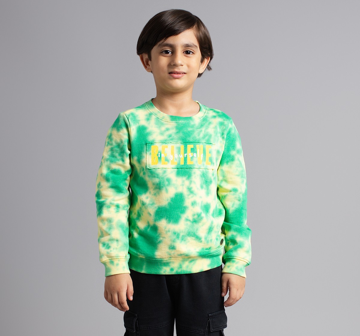 Ed-A-Mamma Boys Tie Dye Sweatshirt - Green