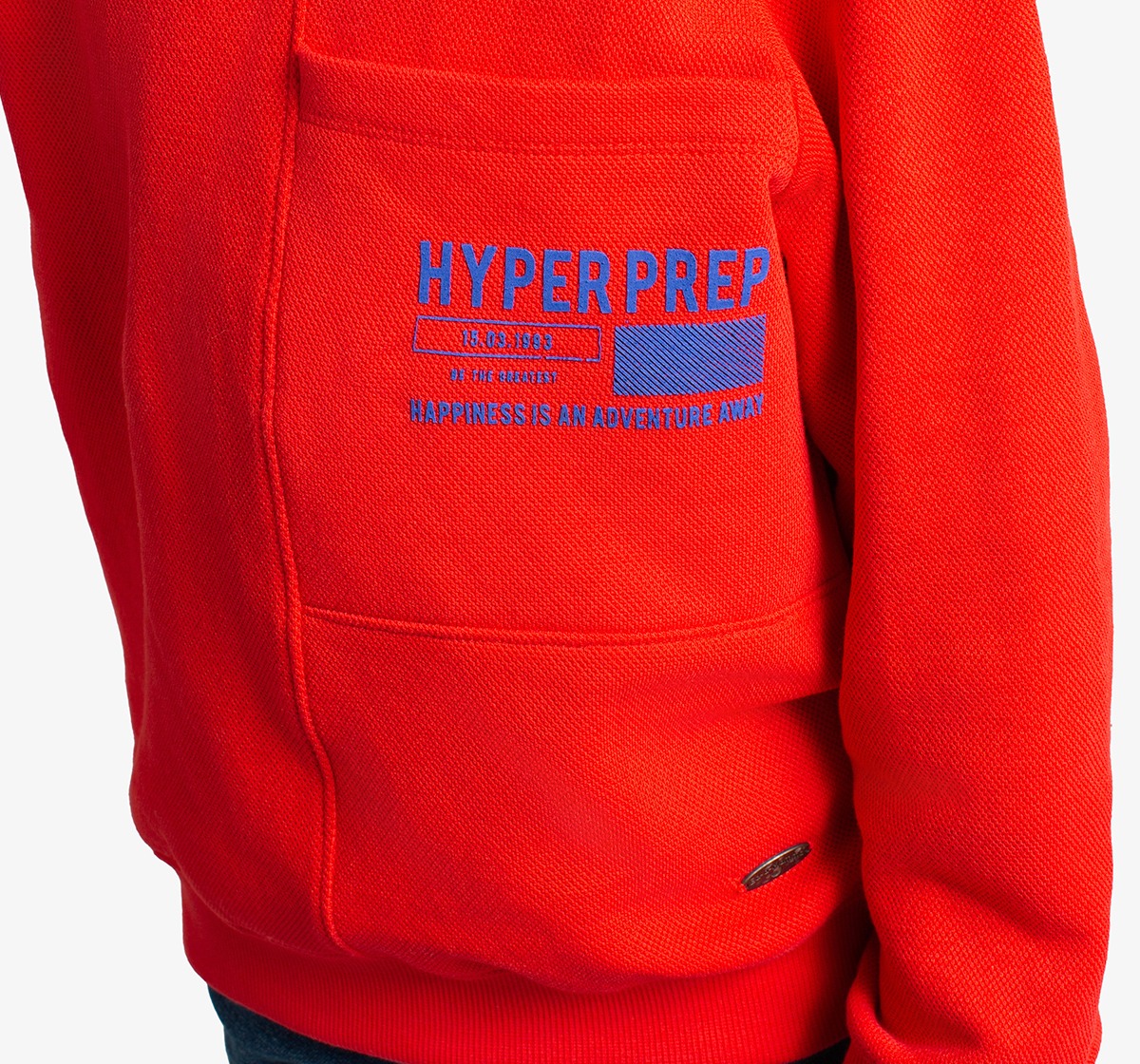 Boys Pique Printed Sweatshirt