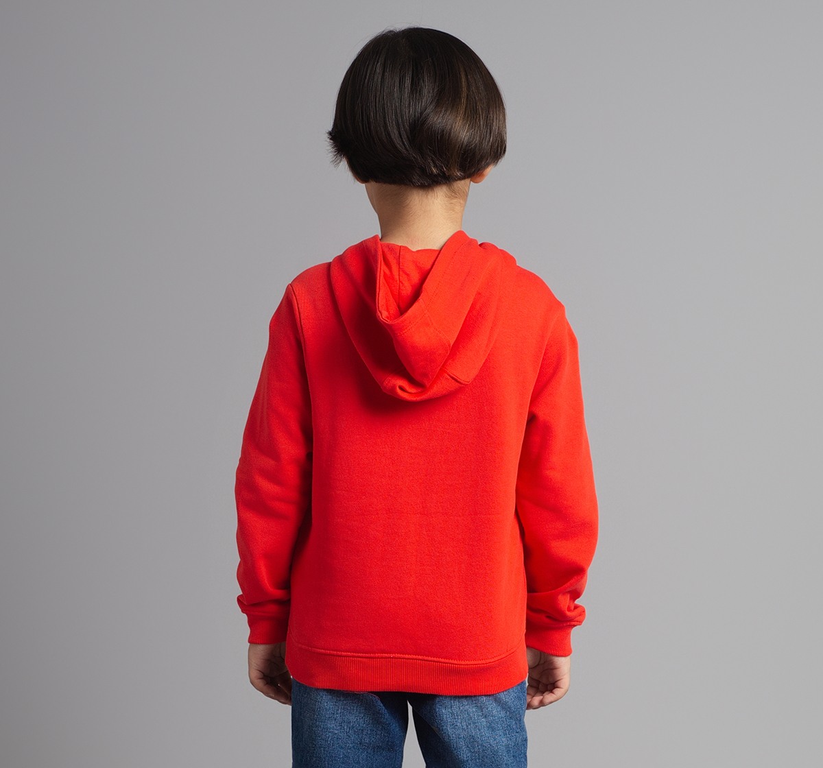 Ed-A-Mamma Boys Embossed Printed Sweatshirt - Red