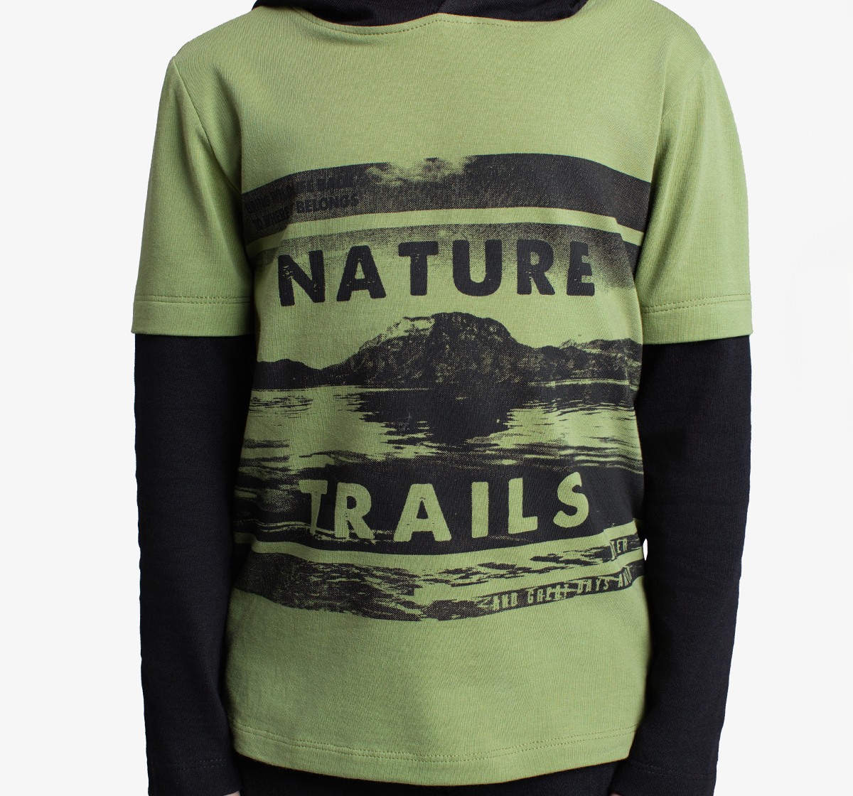 Boys Doctor Sleeve Hooded T-Shirt