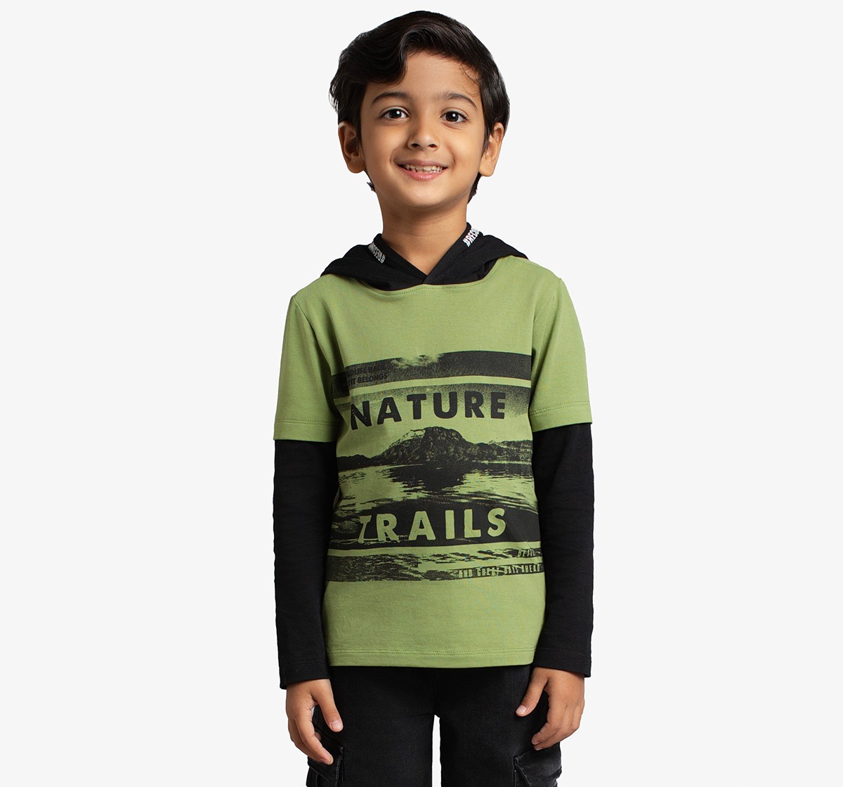 Boys Doctor Sleeve Hooded T-Shirt