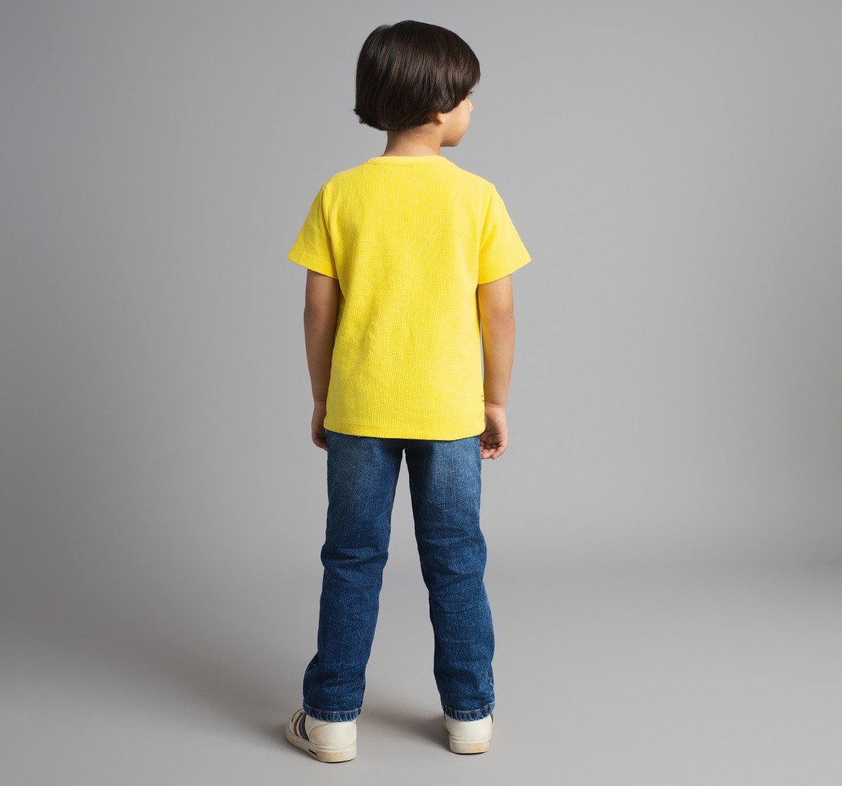 Boys Waffle Printed T-Shirt