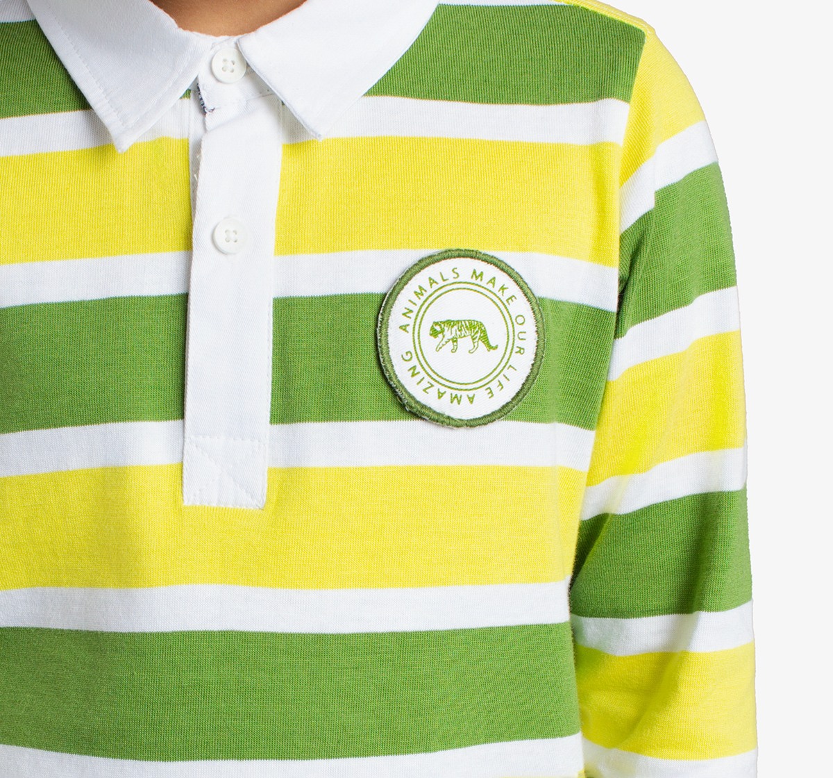 Boys Rugby Sriped Polo T-Shirt