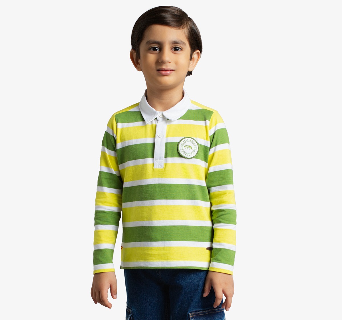 Boys Rugby Sriped Polo T-Shirt