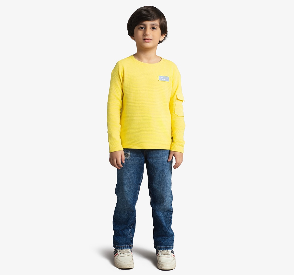 Boys Ottoman Full Sleeves Printed T-Shirt