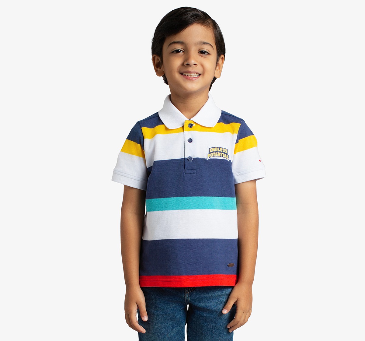 Boys Polo Stripe T-Shirt