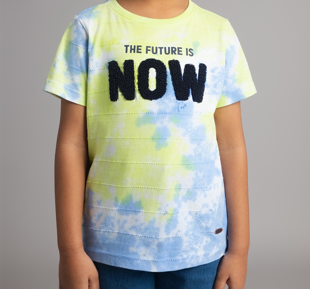 Ed-A-Mamma Boys Tie Dye T-Shirt - Lime
