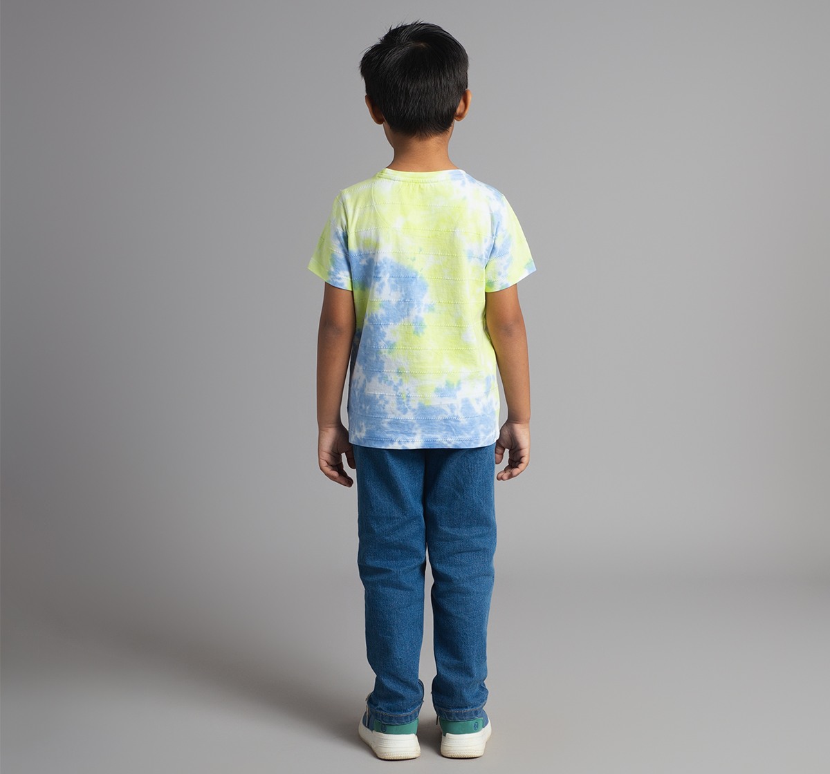Ed-A-Mamma Boys Tie Dye T-Shirt - Lime
