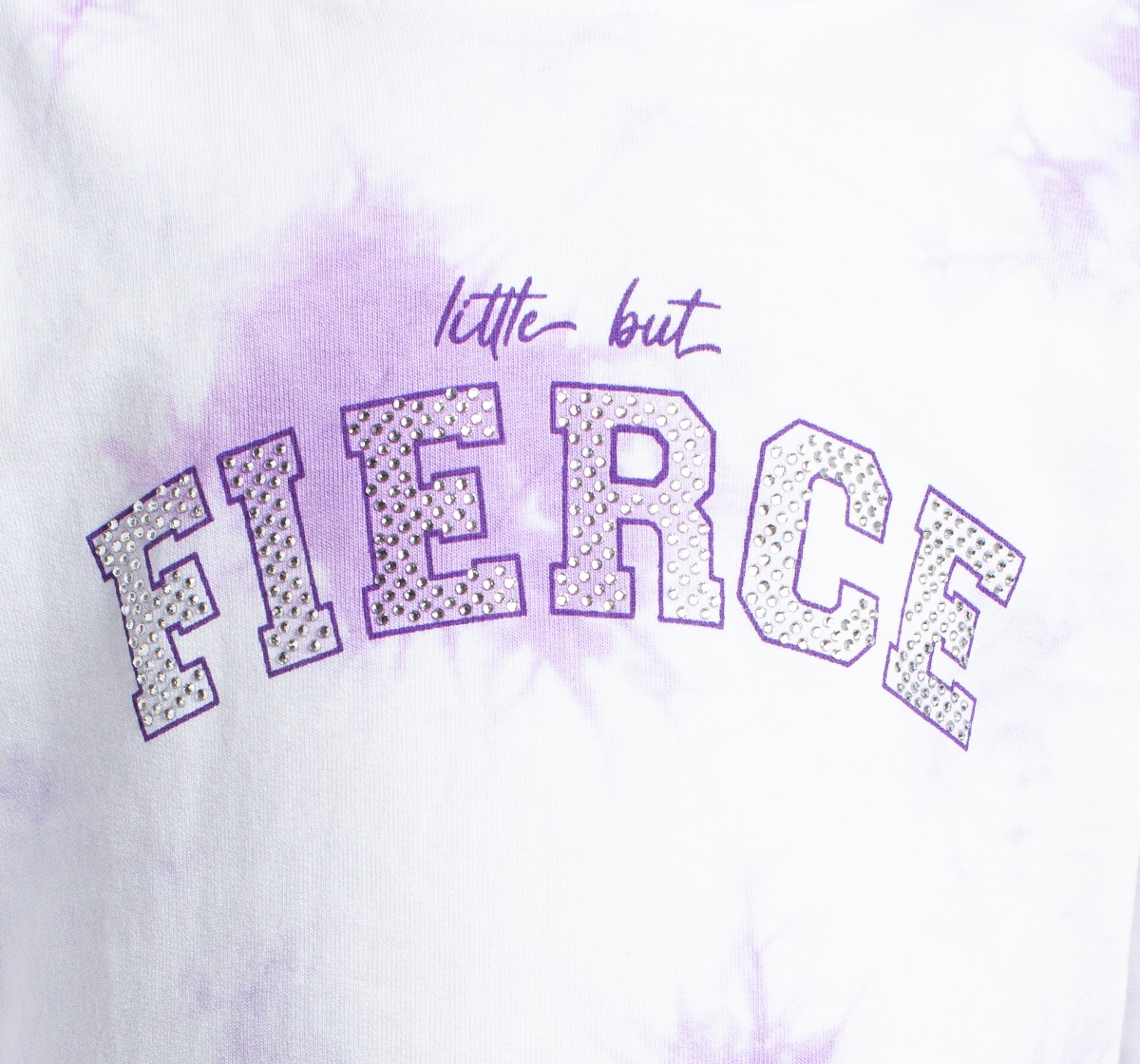 Girls Tie-Dye Sweatshirt Dress With Chest Print