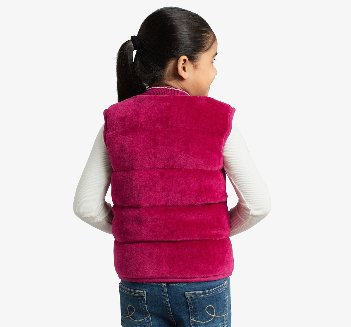 Girls Sleeveless Puffer Jacket
