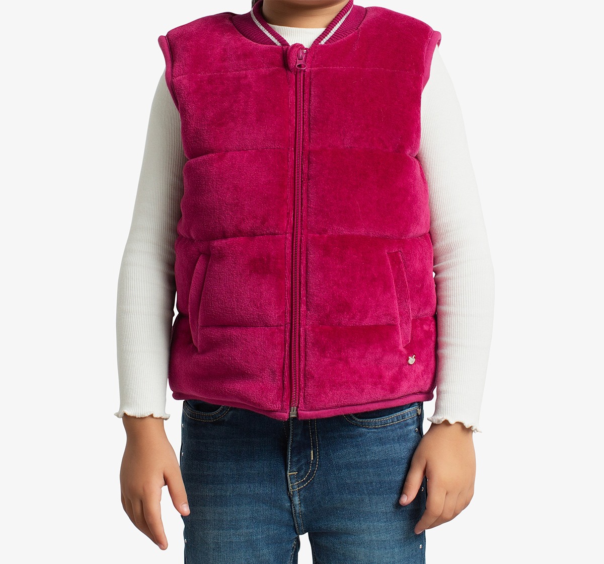 Girls Sleeveless Puffer Jacket