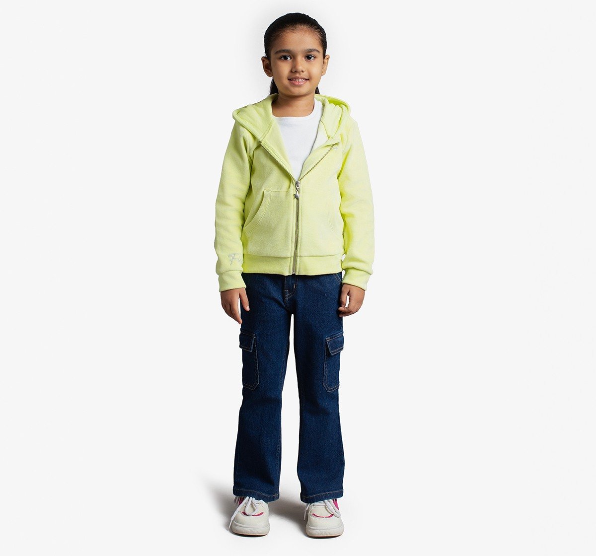 Girls  Cotton Velour Jacket