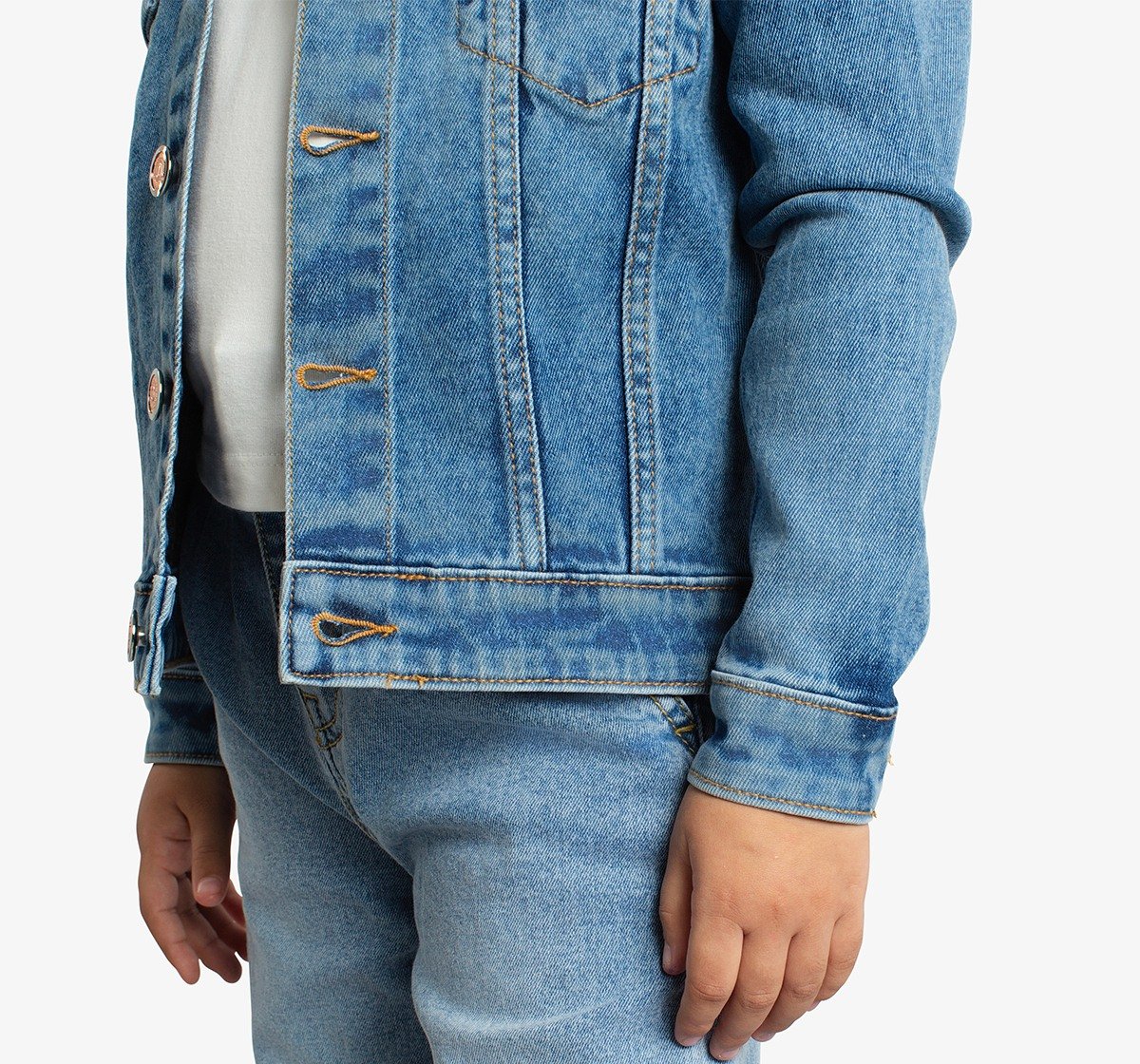 Girls Embroidered Denim Jacket